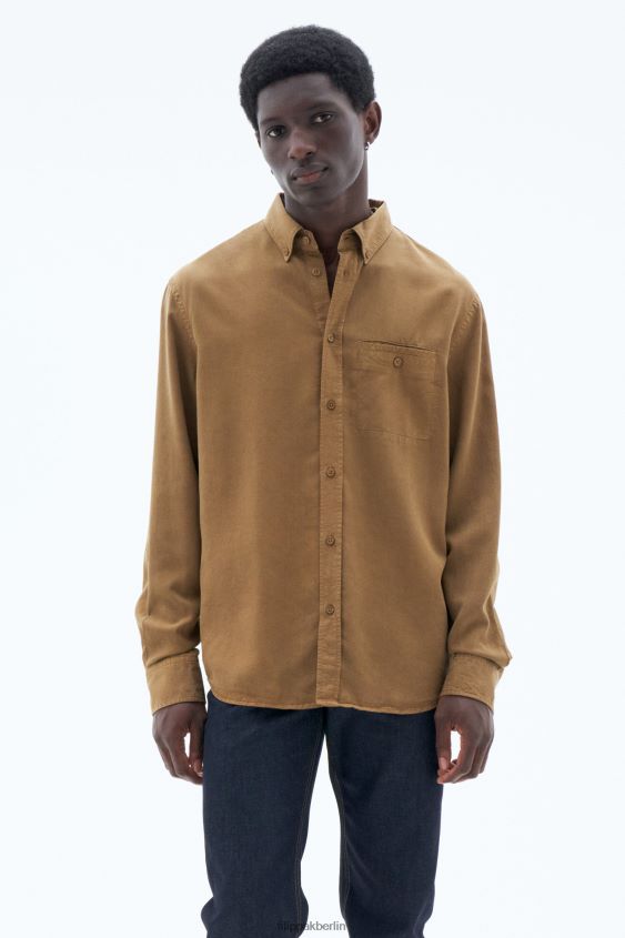 Filippa K L8HHT385 Bekleidung bronzegrün Männer Zachary-Shirt