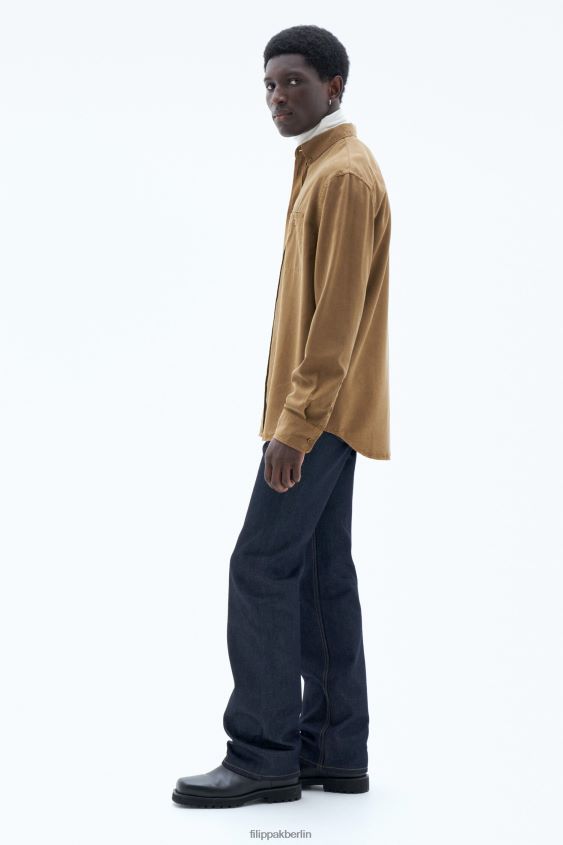 Filippa K L8HHT385 Bekleidung bronzegrün Männer Zachary-Shirt