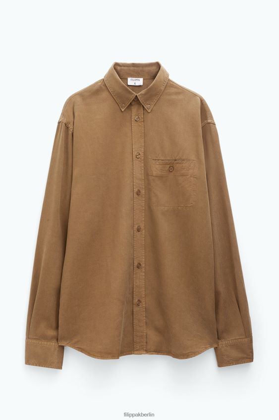 Filippa K L8HHT385 Bekleidung bronzegrün Männer Zachary-Shirt