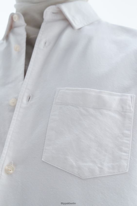 Filippa K L8HHT386 Bekleidung Weiß Männer Tim Oxford-Hemd