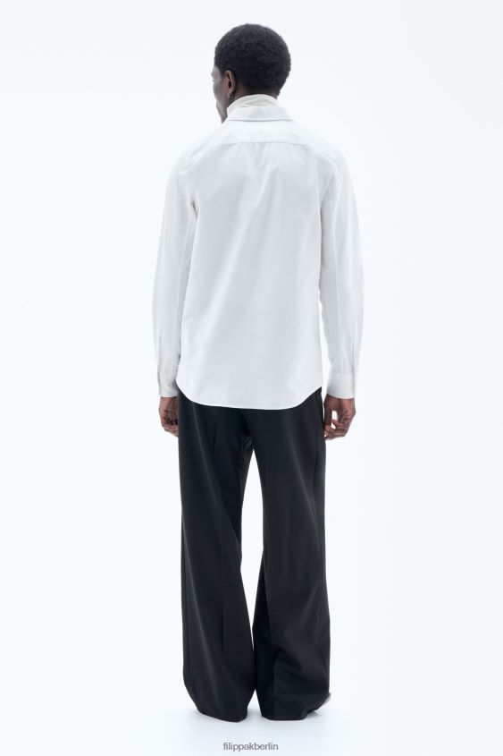 Filippa K L8HHT386 Bekleidung Weiß Männer Tim Oxford-Hemd