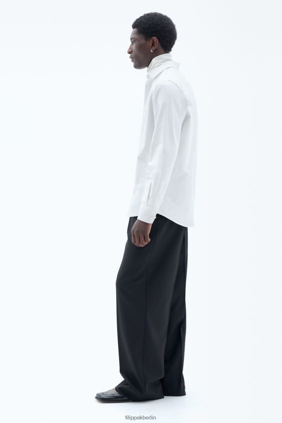 Filippa K L8HHT386 Bekleidung Weiß Männer Tim Oxford-Hemd