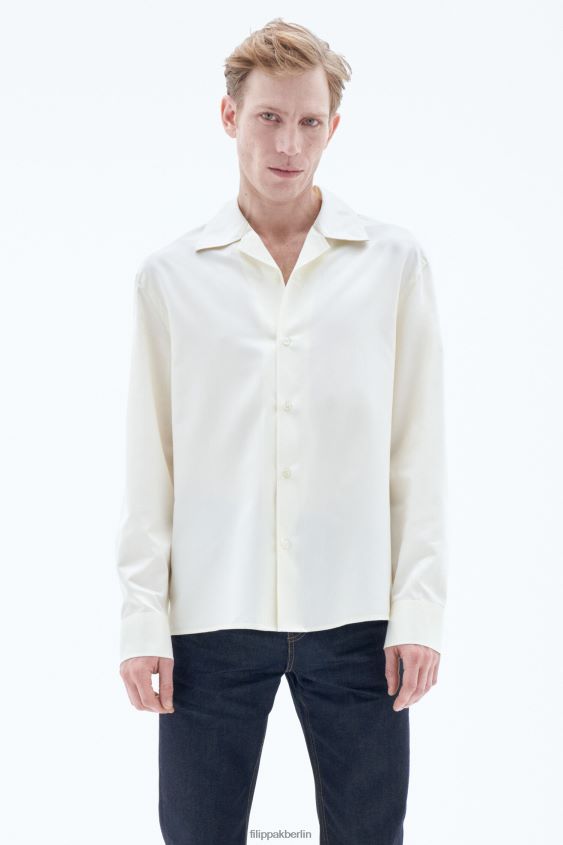 Filippa K L8HHT387 Bekleidung Winterweiß Männer Resort-Shirt