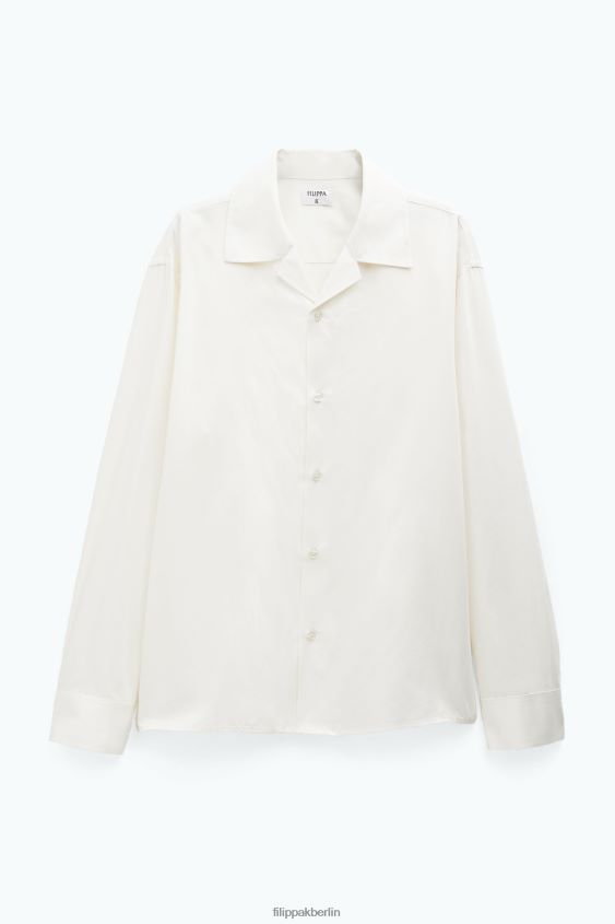 Filippa K L8HHT387 Bekleidung Winterweiß Männer Resort-Shirt