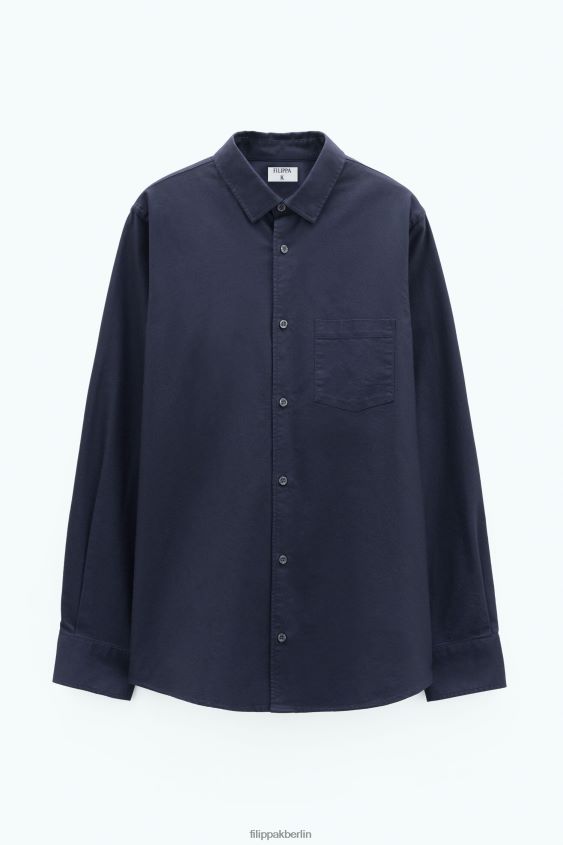 Filippa K L8HHT388 Bekleidung Marine Männer Tim Oxford-Hemd