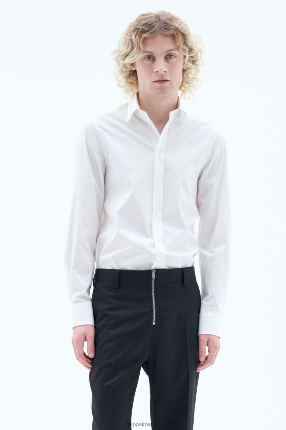 Filippa K L8HHT389 Bekleidung Weiß Männer Paul Stretchhemd