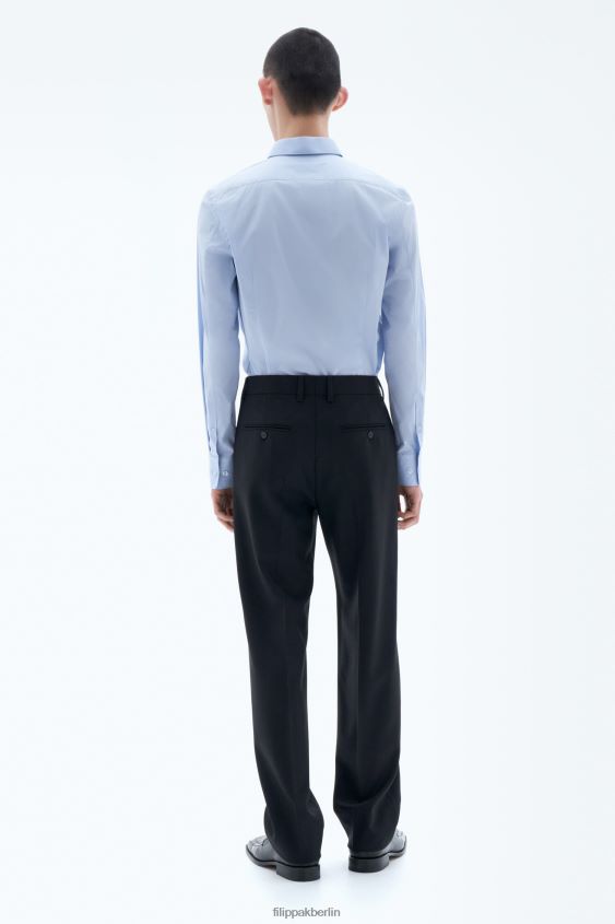 Filippa K L8HHT390 Bekleidung hellblau Männer Paul Stretchhemd