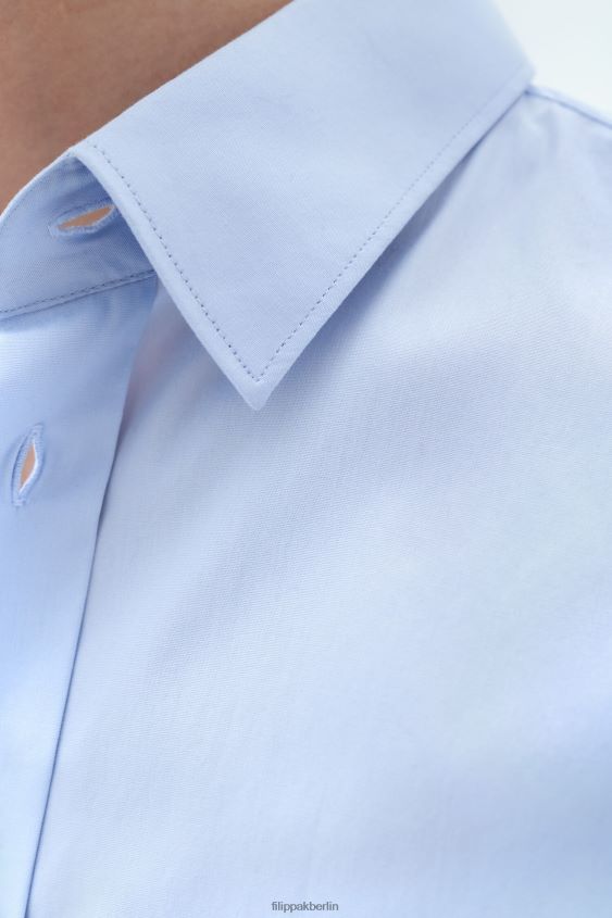 Filippa K L8HHT390 Bekleidung hellblau Männer Paul Stretchhemd