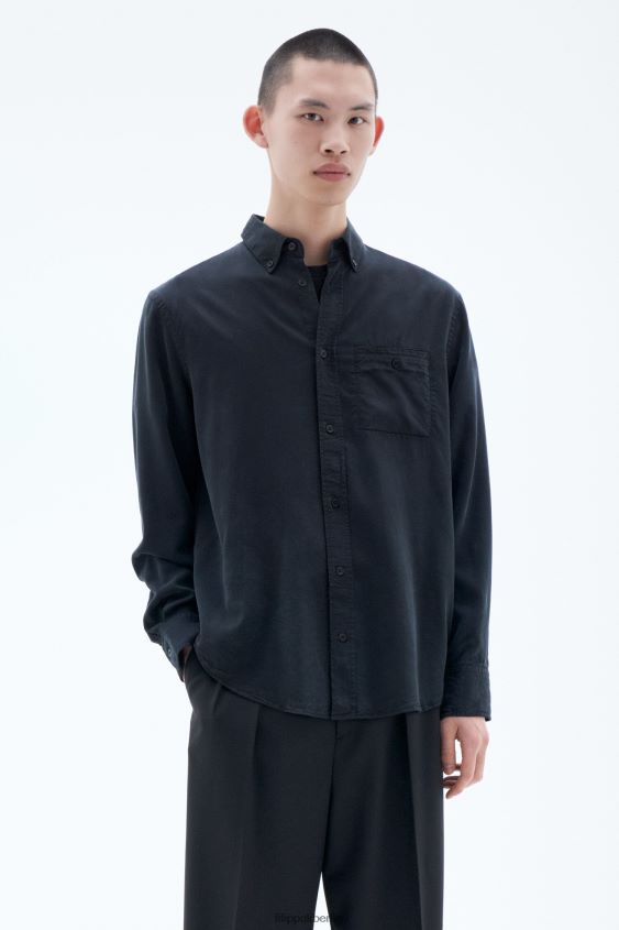 Filippa K L8HHT395 Bekleidung fast schwarz Männer Zachary-Shirt