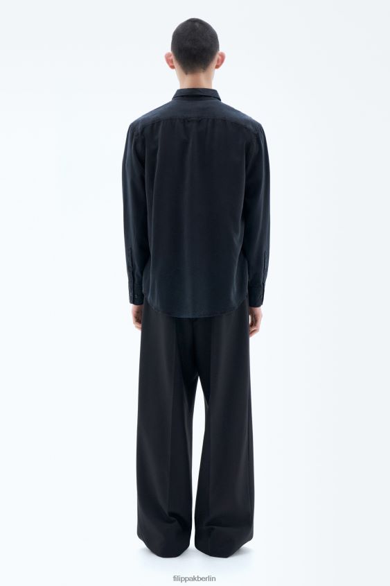 Filippa K L8HHT395 Bekleidung fast schwarz Männer Zachary-Shirt