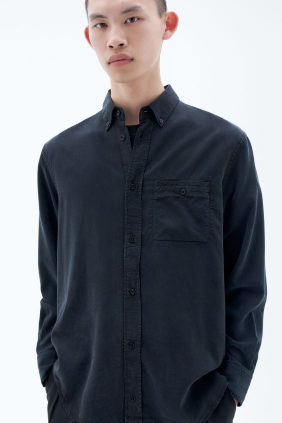 Filippa K L8HHT395 Bekleidung fast schwarz Männer Zachary-Shirt