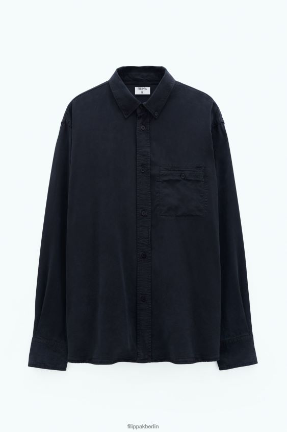 Filippa K L8HHT395 Bekleidung fast schwarz Männer Zachary-Shirt