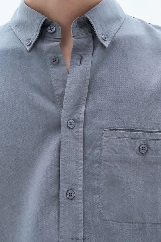 Filippa K L8HHT396 Bekleidung rauchgrün Männer Zachary-Shirt