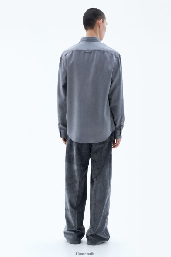 Filippa K L8HHT396 Bekleidung rauchgrün Männer Zachary-Shirt