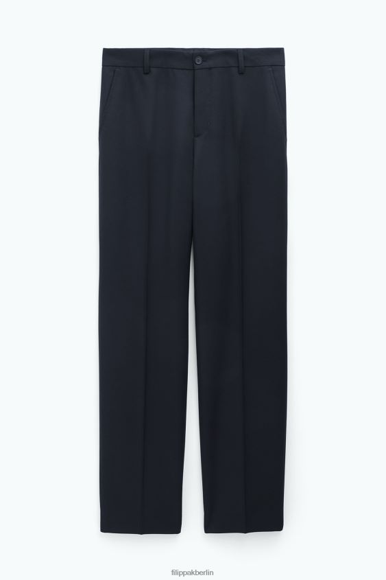 Filippa K L8HHT355 Bekleidung Schwarz Männer gerade Wollhose