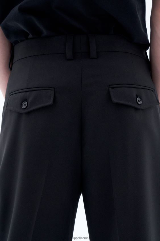 Filippa K L8HHT359 Bekleidung Schwarz Männer Mateo-Wollhose