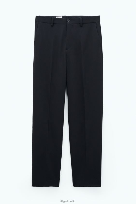 Filippa K L8HHT359 Bekleidung Schwarz Männer Mateo-Wollhose