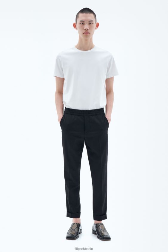 Filippa K L8HHT366 Bekleidung Schwarz Männer Kurze Hose aus Frottee