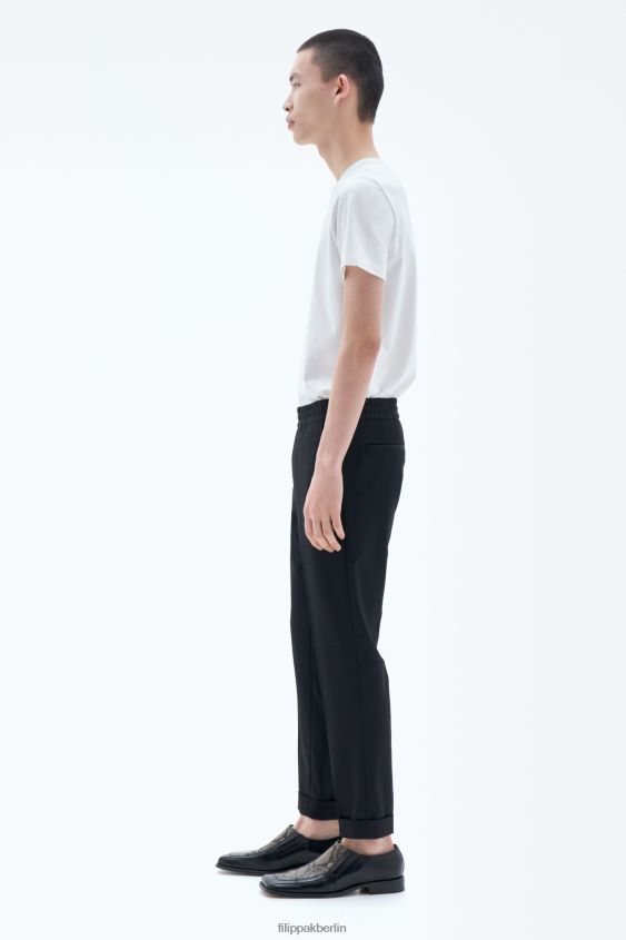 Filippa K L8HHT366 Bekleidung Schwarz Männer Kurze Hose aus Frottee