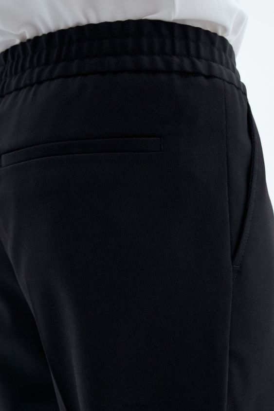 Filippa K L8HHT366 Bekleidung Schwarz Männer Kurze Hose aus Frottee
