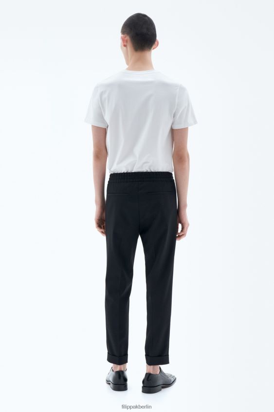 Filippa K L8HHT366 Bekleidung Schwarz Männer Kurze Hose aus Frottee