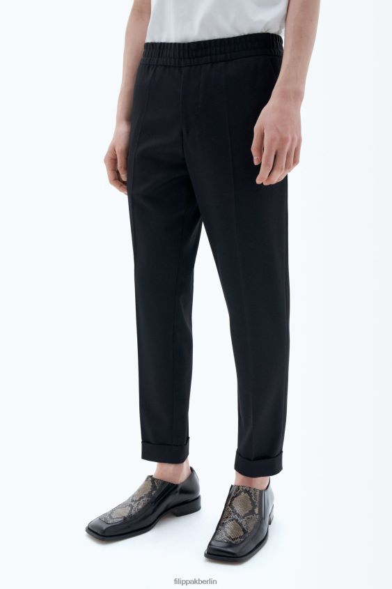 Filippa K L8HHT366 Bekleidung Schwarz Männer Kurze Hose aus Frottee