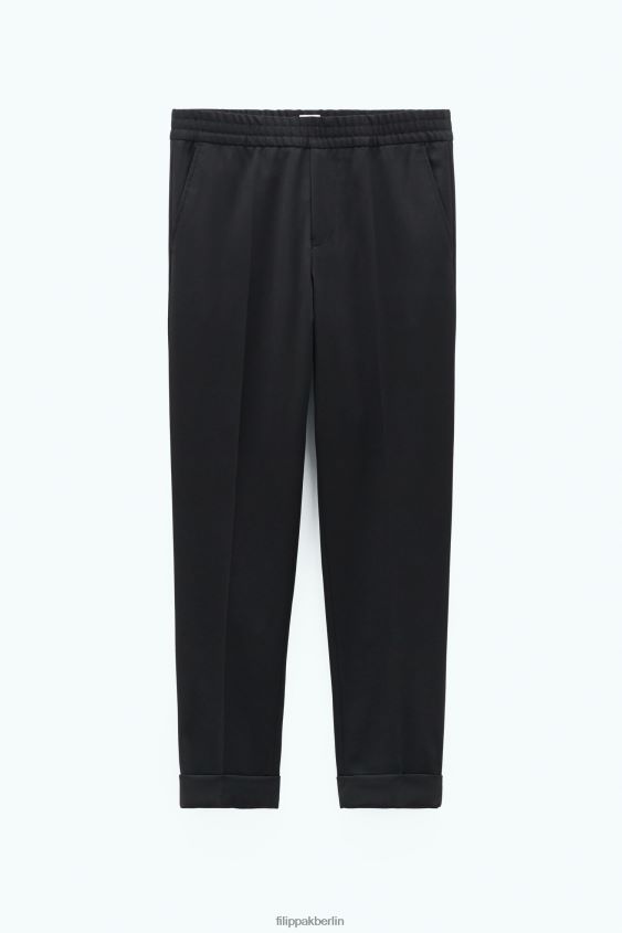 Filippa K L8HHT366 Bekleidung Schwarz Männer Kurze Hose aus Frottee
