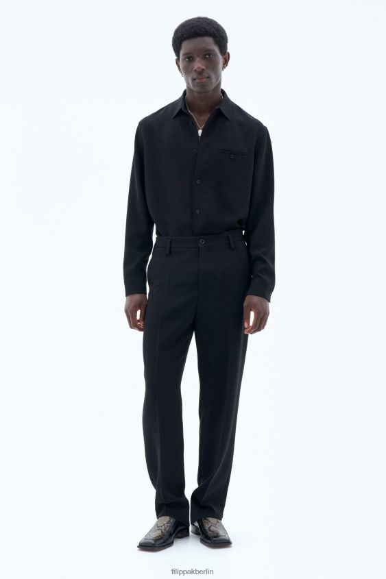 Filippa K L8HHT367 Bekleidung Schwarz Männer Mateo-Hose