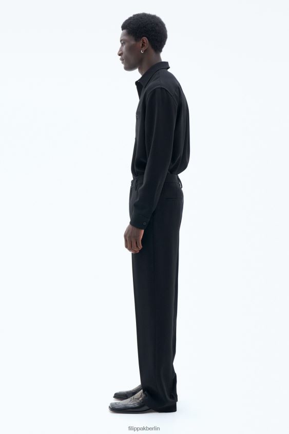 Filippa K L8HHT367 Bekleidung Schwarz Männer Mateo-Hose