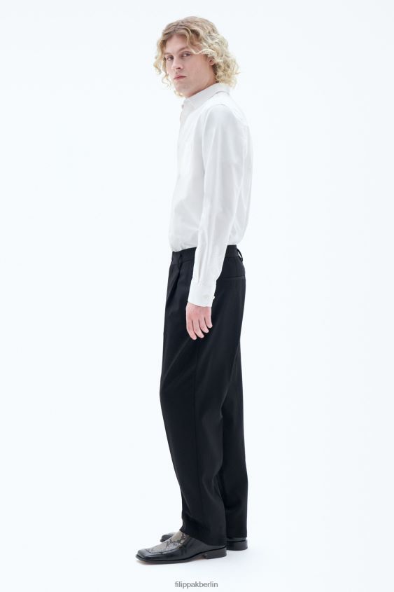 Filippa K L8HHT368 Bekleidung Schwarz Männer Samson-Wollhose
