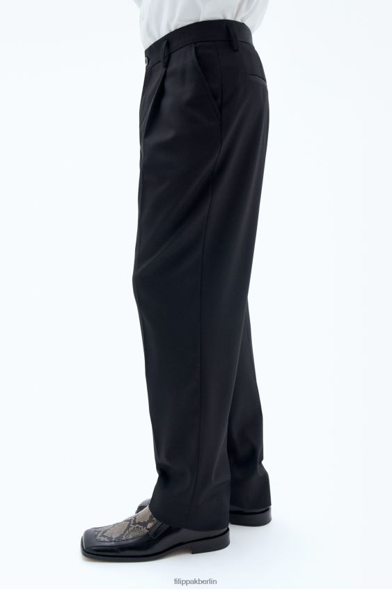 Filippa K L8HHT368 Bekleidung Schwarz Männer Samson-Wollhose