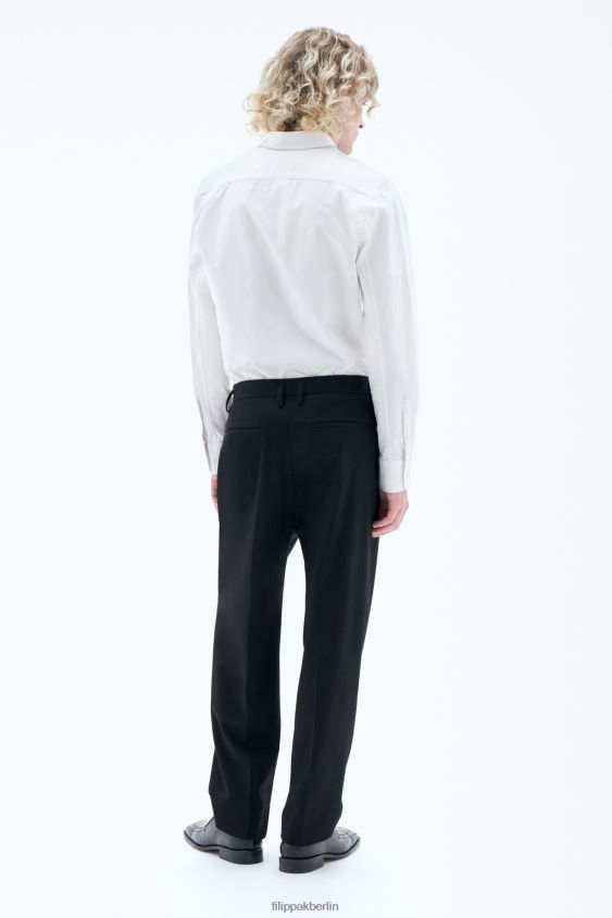 Filippa K L8HHT368 Bekleidung Schwarz Männer Samson-Wollhose