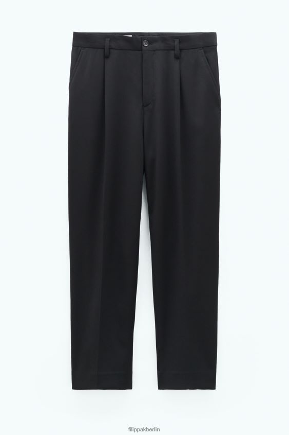 Filippa K L8HHT368 Bekleidung Schwarz Männer Samson-Wollhose