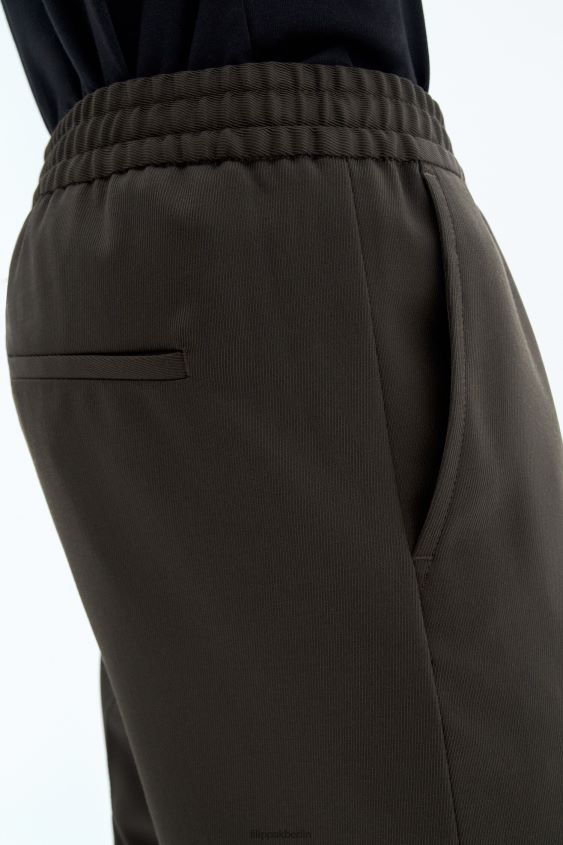 Filippa K L8HHT371 Bekleidung dunkles Waldgrün Männer lässige Wollhose