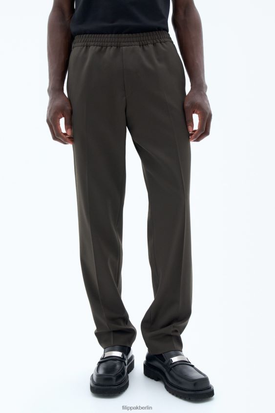 Filippa K L8HHT371 Bekleidung dunkles Waldgrün Männer lässige Wollhose