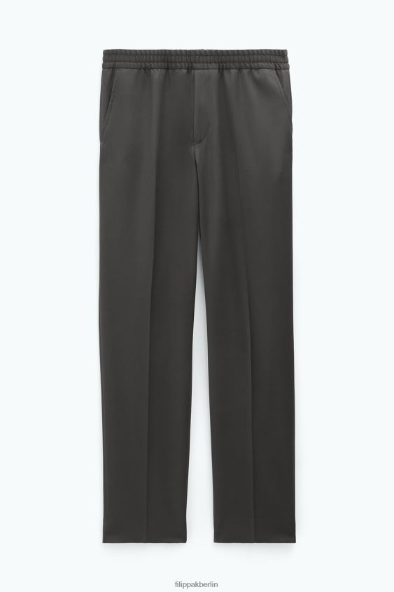Filippa K L8HHT371 Bekleidung dunkles Waldgrün Männer lässige Wollhose