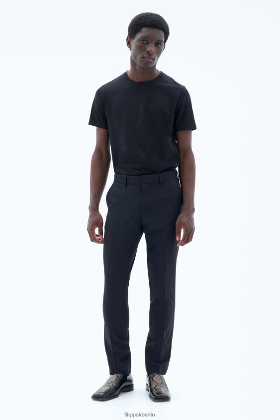 Filippa K L8HHT373 Bekleidung dunkles Marineblau Männer Liam Wollhose