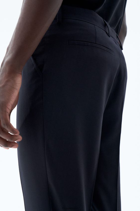 Filippa K L8HHT373 Bekleidung dunkles Marineblau Männer Liam Wollhose