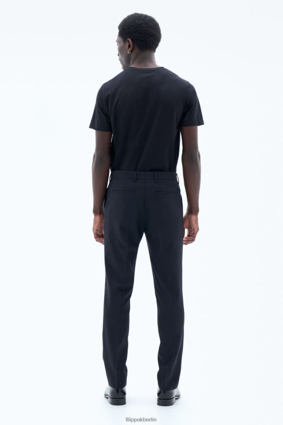 Filippa K L8HHT373 Bekleidung dunkles Marineblau Männer Liam Wollhose