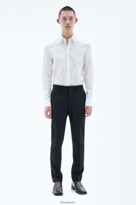 Filippa K L8HHT374 Bekleidung Schwarz Männer Liam Wollhose