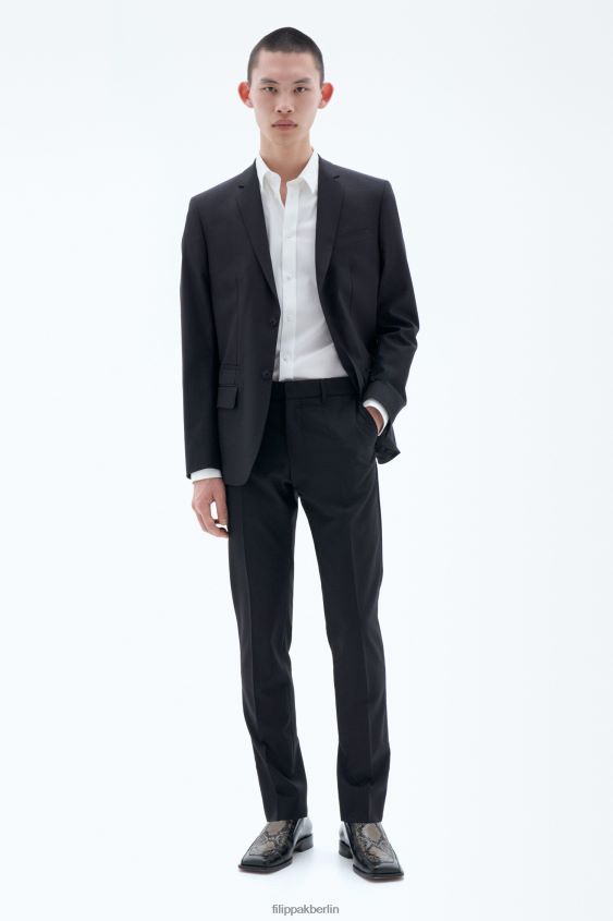 Filippa K L8HHT374 Bekleidung Schwarz Männer Liam Wollhose