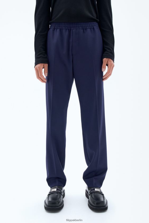 Filippa K L8HHT375 Bekleidung Französische Marine Männer lässige Wollhose