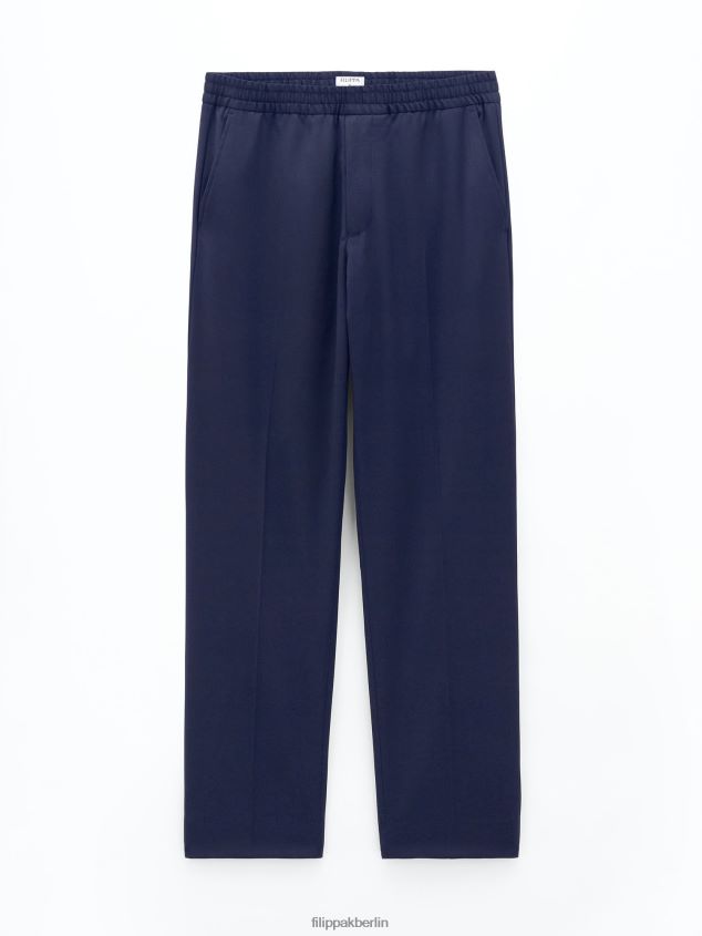 Filippa K L8HHT375 Bekleidung Französische Marine Männer lässige Wollhose