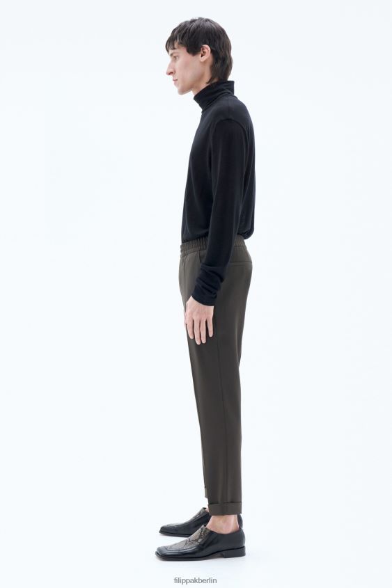Filippa K L8HHT378 Bekleidung dunkles Waldgrün Männer Kurze Hose aus Frottee