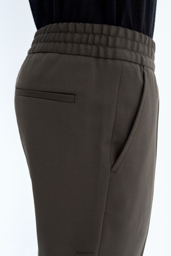 Filippa K L8HHT378 Bekleidung dunkles Waldgrün Männer Kurze Hose aus Frottee