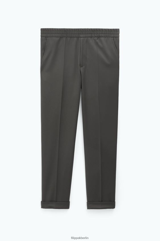 Filippa K L8HHT378 Bekleidung dunkles Waldgrün Männer Kurze Hose aus Frottee