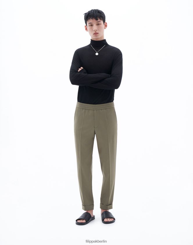 Filippa K L8HHT379 Bekleidung Khakigrün Männer Kurze Hose aus Frottee