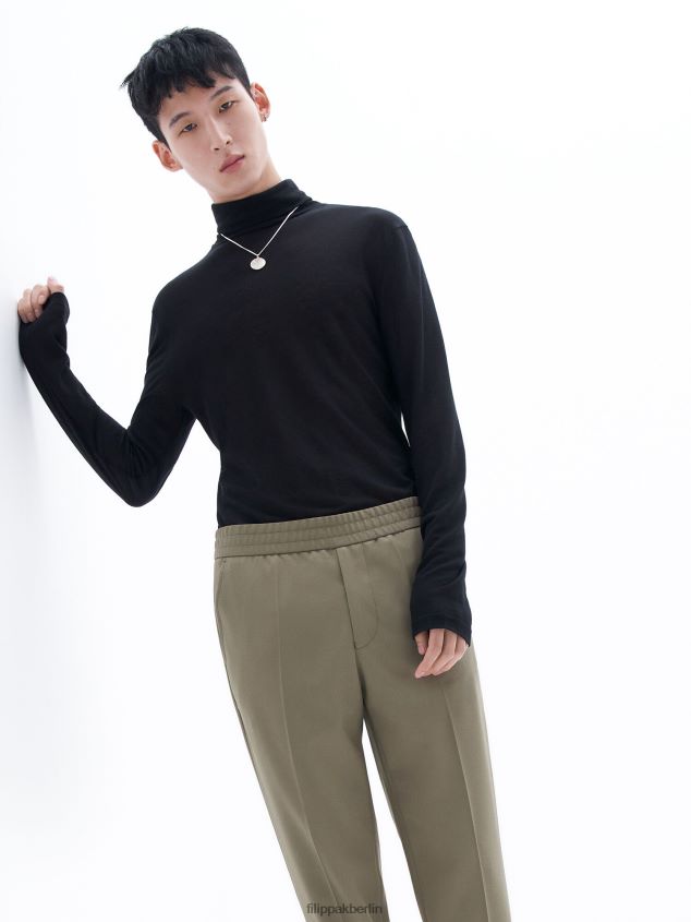 Filippa K L8HHT379 Bekleidung Khakigrün Männer Kurze Hose aus Frottee
