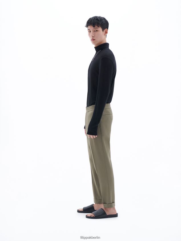 Filippa K L8HHT379 Bekleidung Khakigrün Männer Kurze Hose aus Frottee
