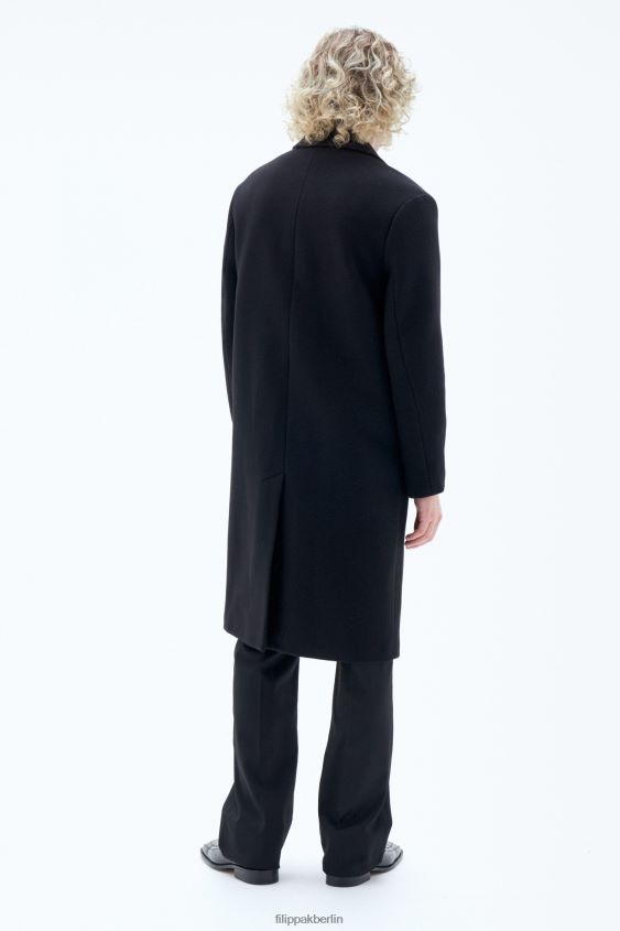 Filippa K L8HHT254 Bekleidung Schwarz Männer Londoner Mantel